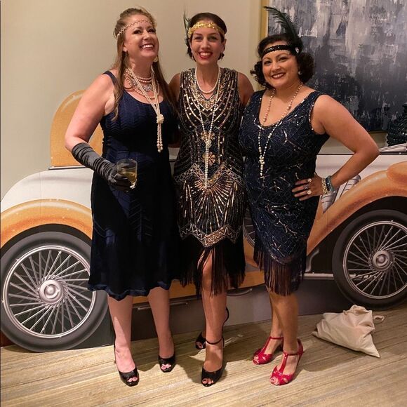 Ralph Lauren Black Label Navy Silk Dress - Picture 4 of 7